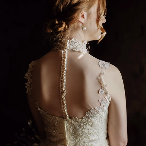 Wedding dress detail