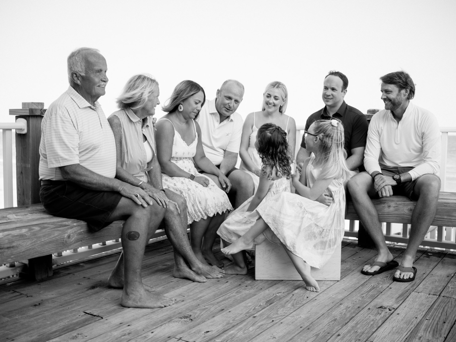 group photos of families on the beach | pink penguin studios