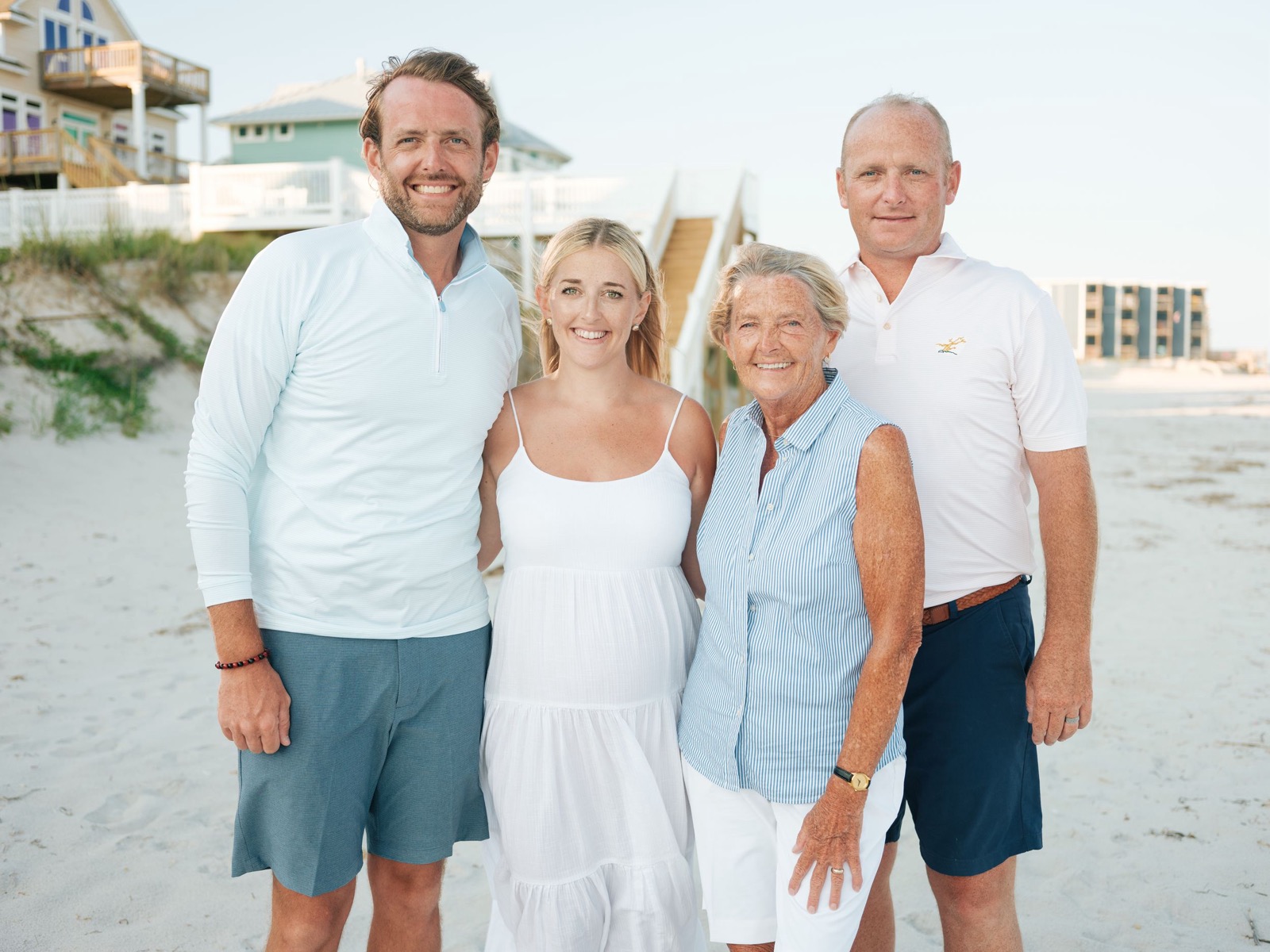 group photos of families on the beach | pink penguin studios