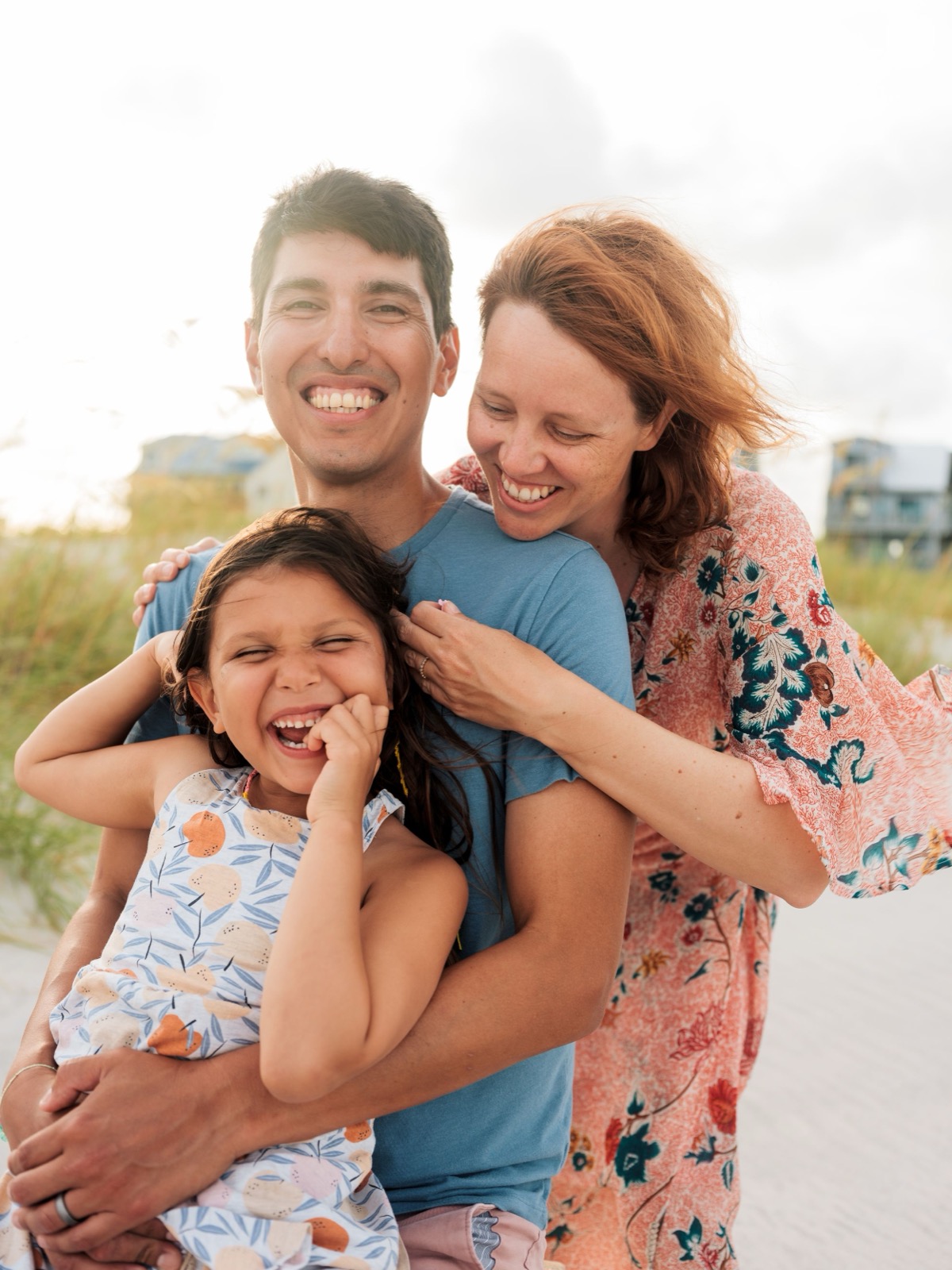 group photos of families on the beach | pink penguin studios