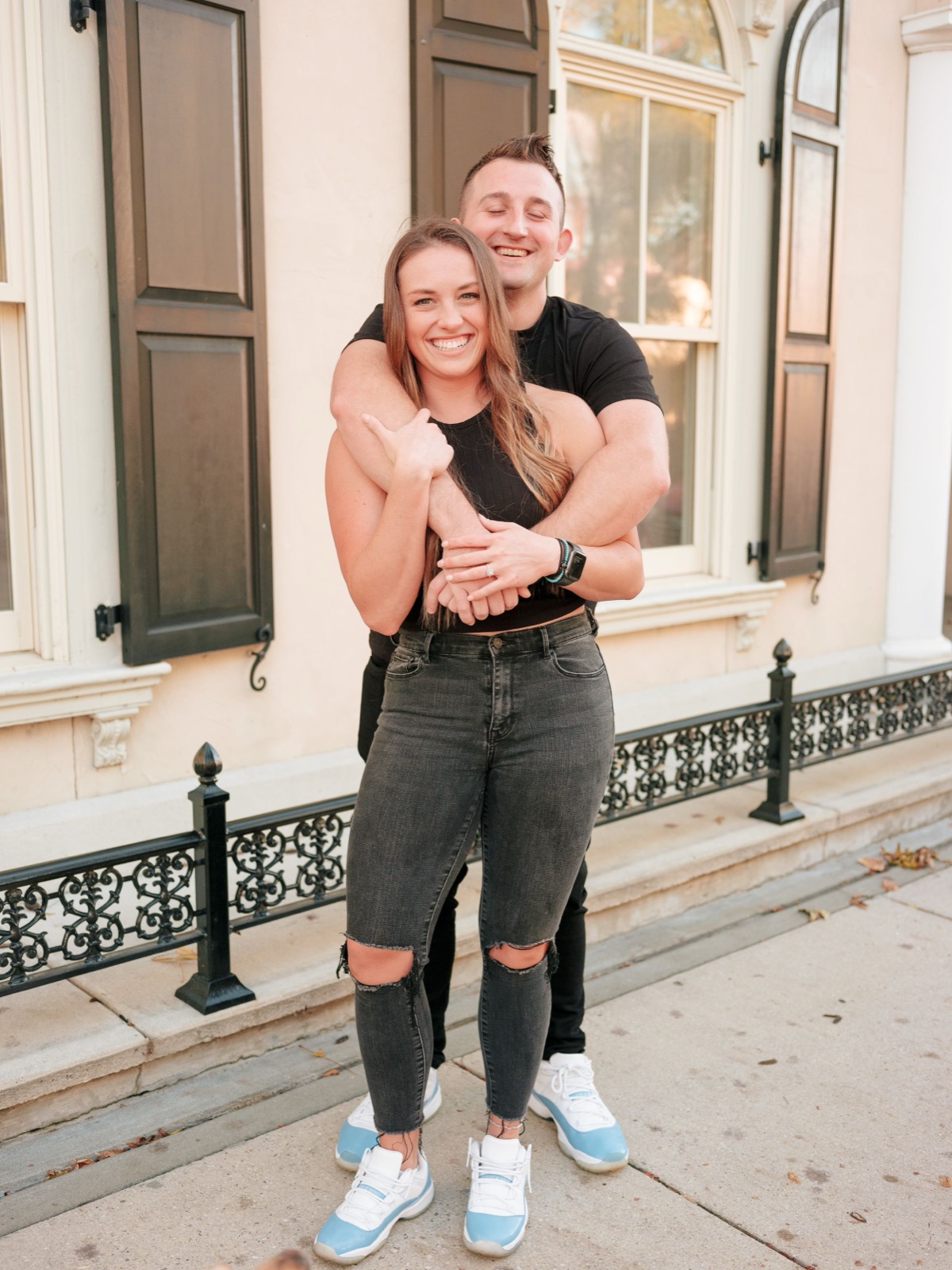 theyre happy holding each other