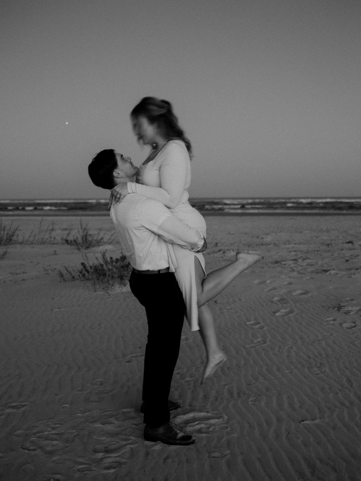 Boho Beach Engagement Session | Wilmington Engagement Photographer