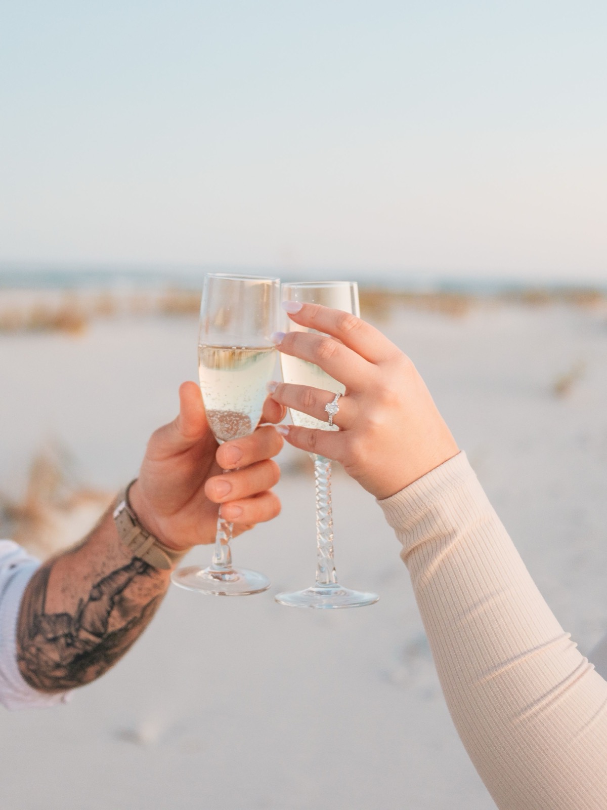 Boho Beach Engagement Session | Wilmington Engagement Photographer