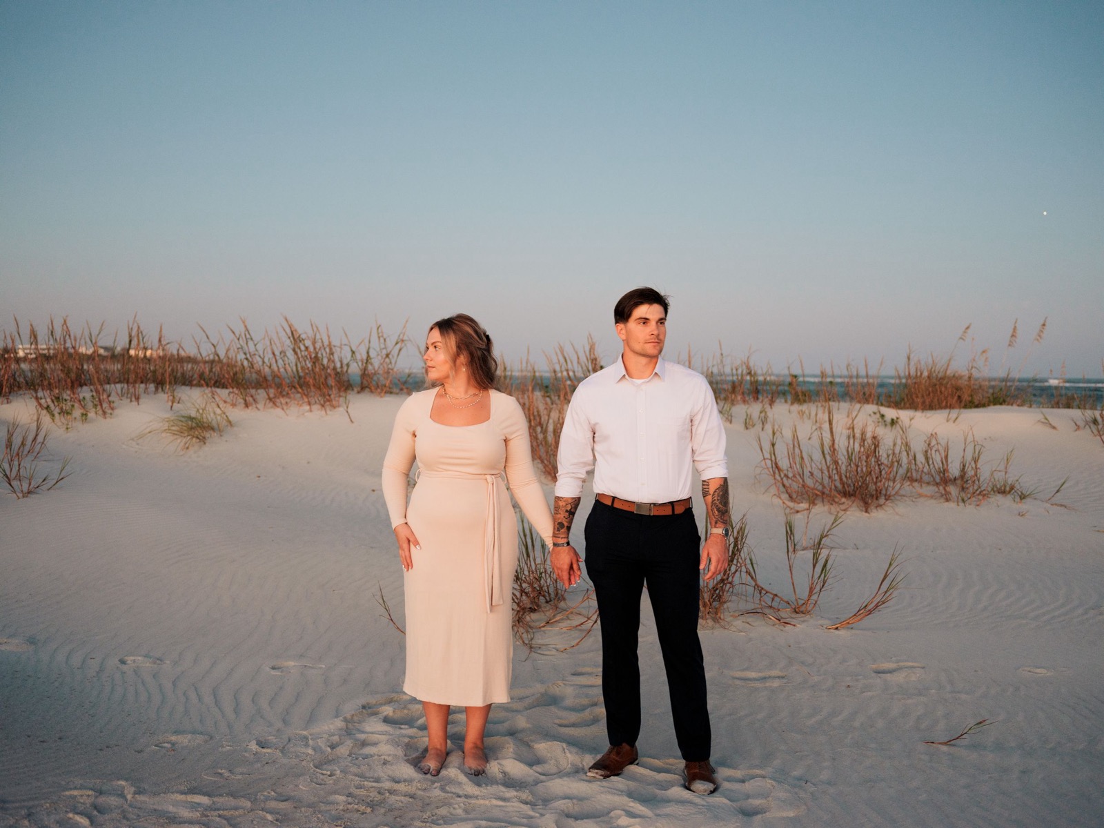 Boho Beach Engagement Session | Wilmington Engagement Photographer