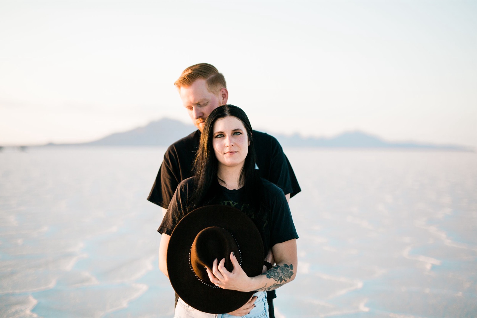 Engagement Session at Bonneville Salt Flats, UT