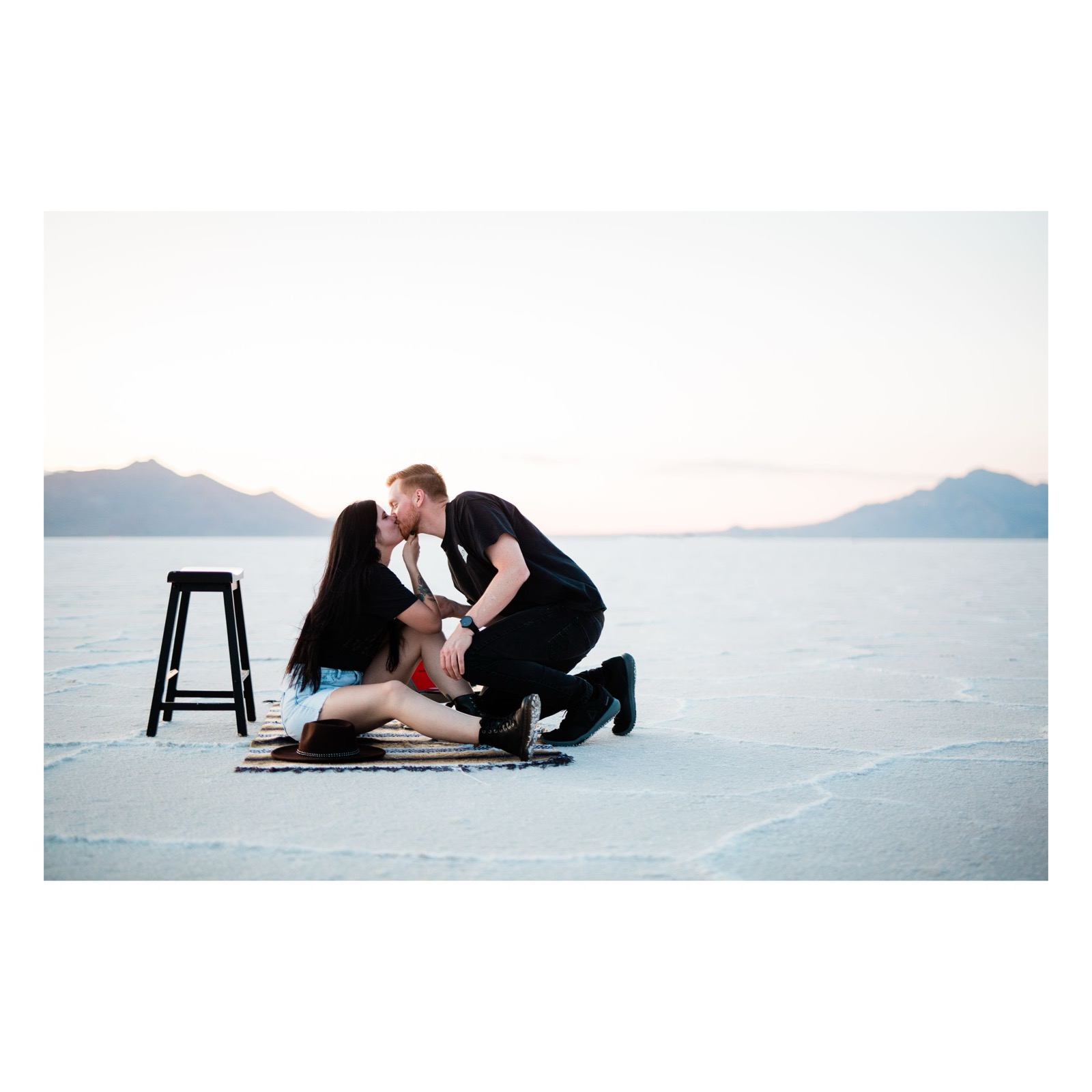 Bonneville Salt Flats UT Engagement Session