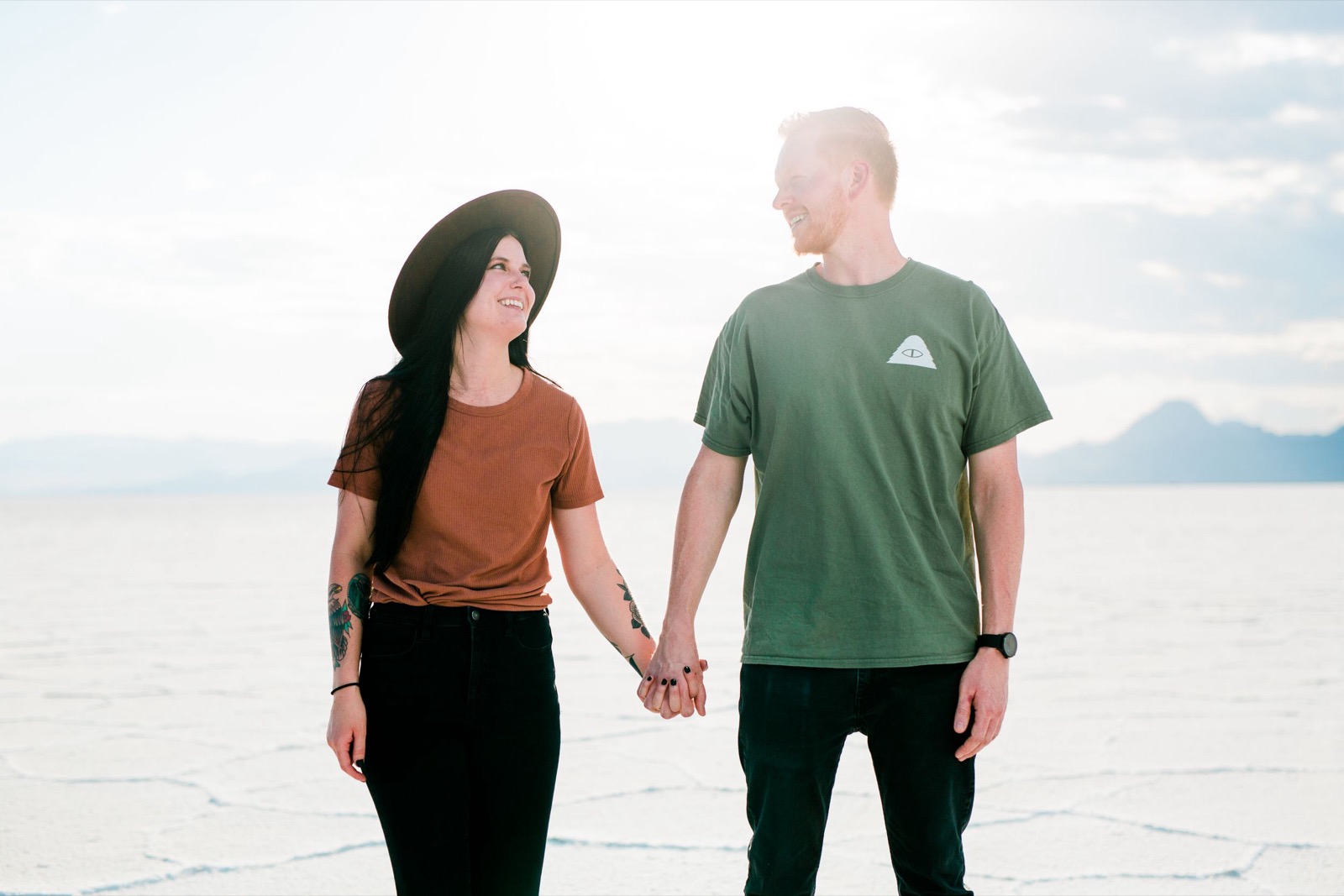 Bonneville Salt Flats UT Engagement Session