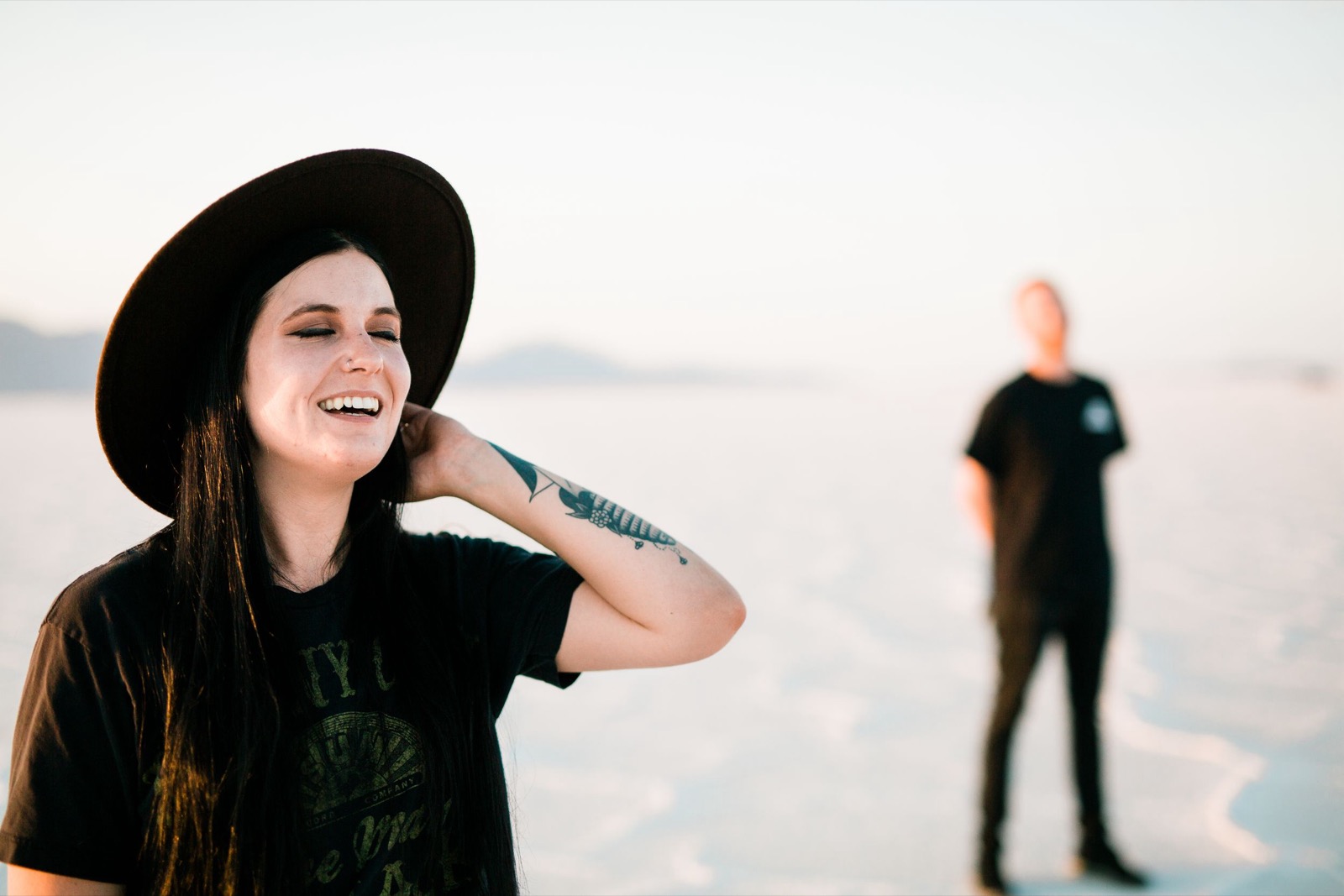 Bonneville Salt Flats UT Engagement Session