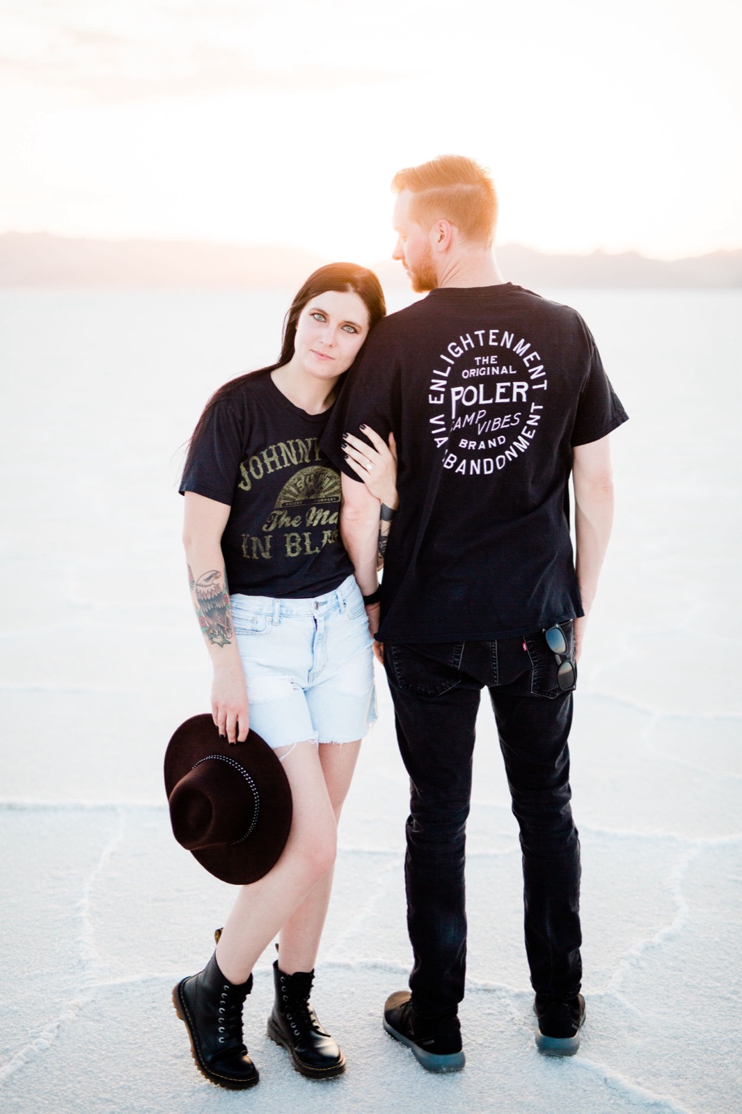 Bonneville Salt Flats UT Engagement Session
