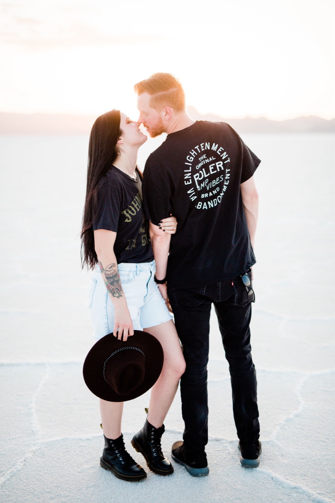 Bonneville Salt Flats UT Engagement Session