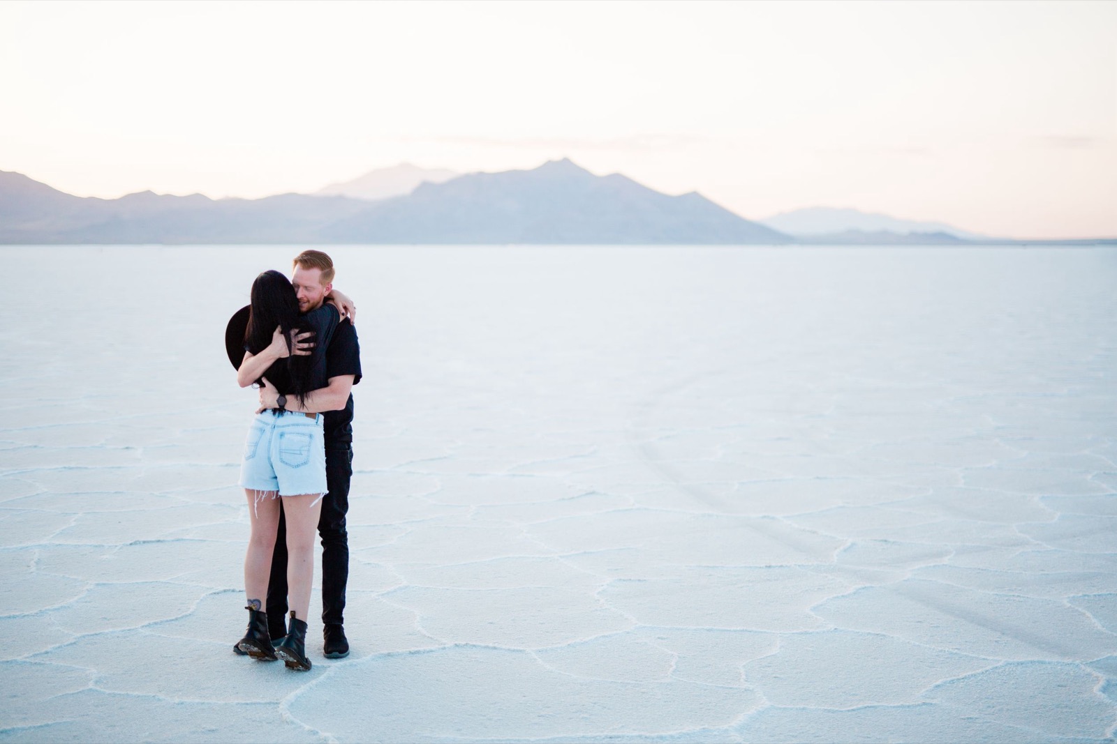 Bonneville Salt Flats UT Engagement Session