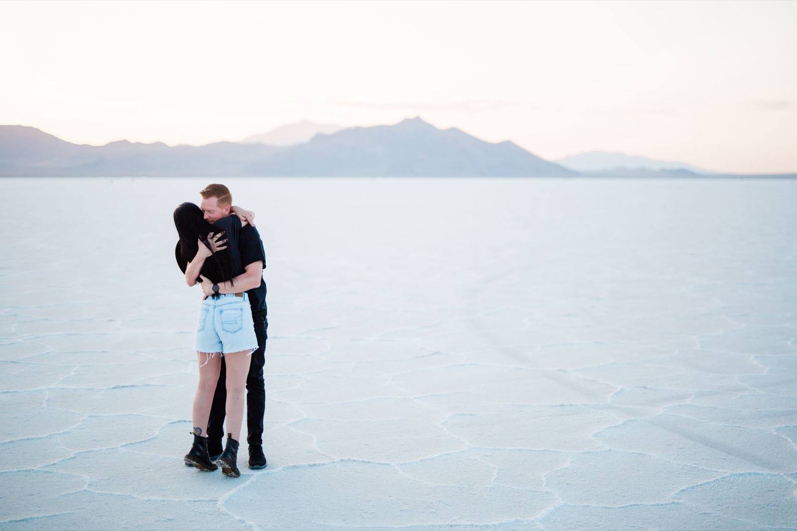 Bonneville Salt Flats UT Engagement Session