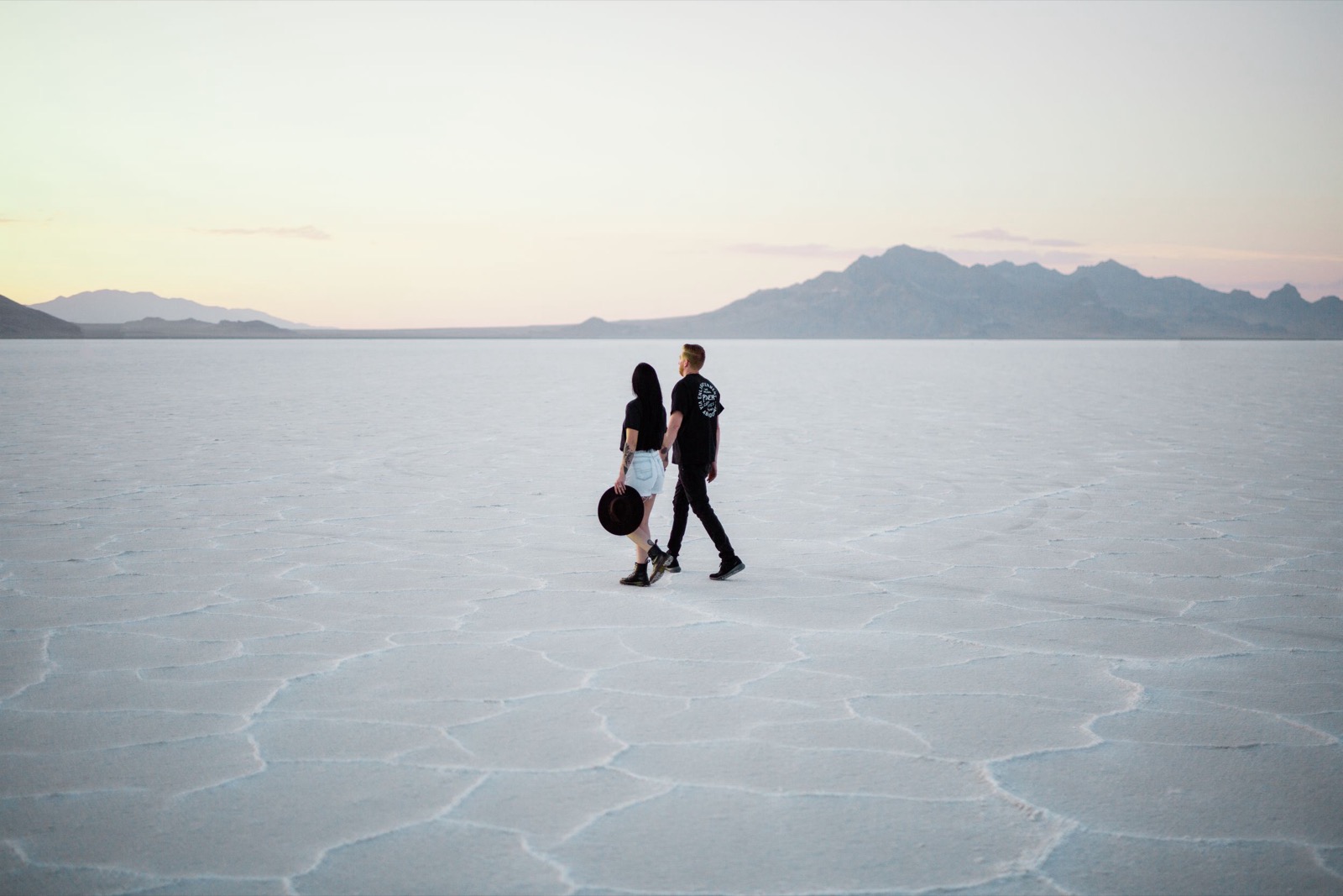 Bonneville Salt Flats UT Engagement Session