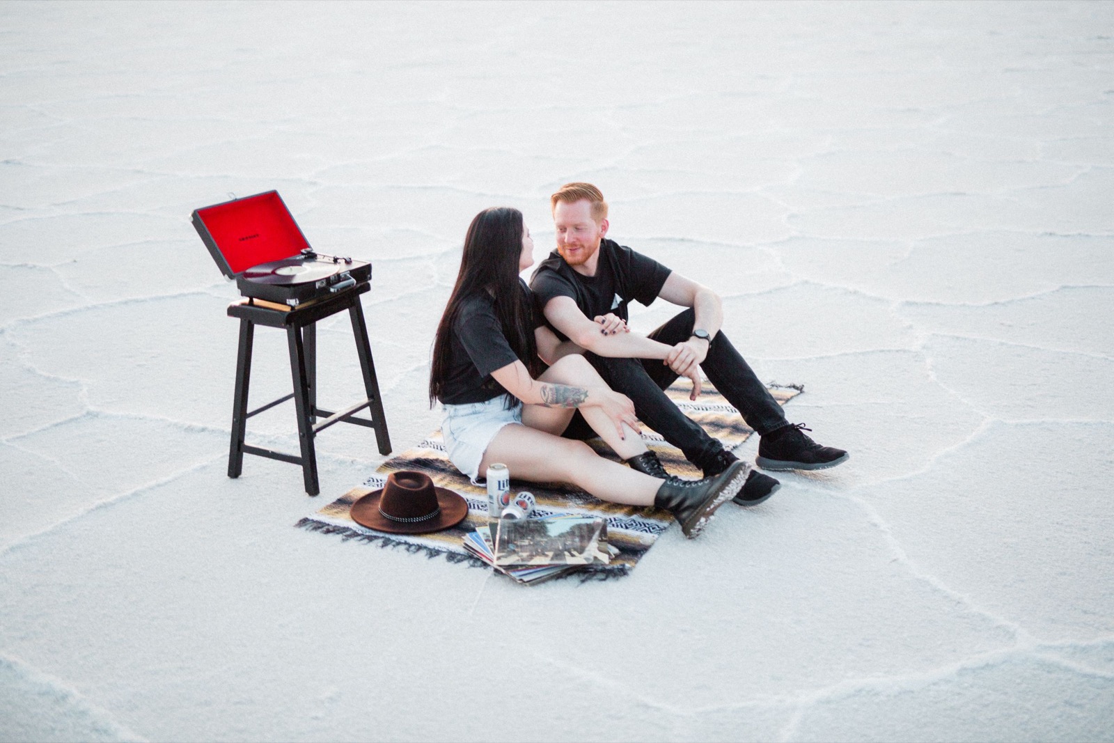 Bonneville Salt Flats UT Engagement Session