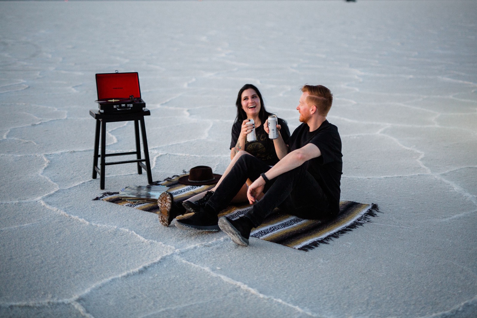 Bonneville Salt Flats UT Engagement Session