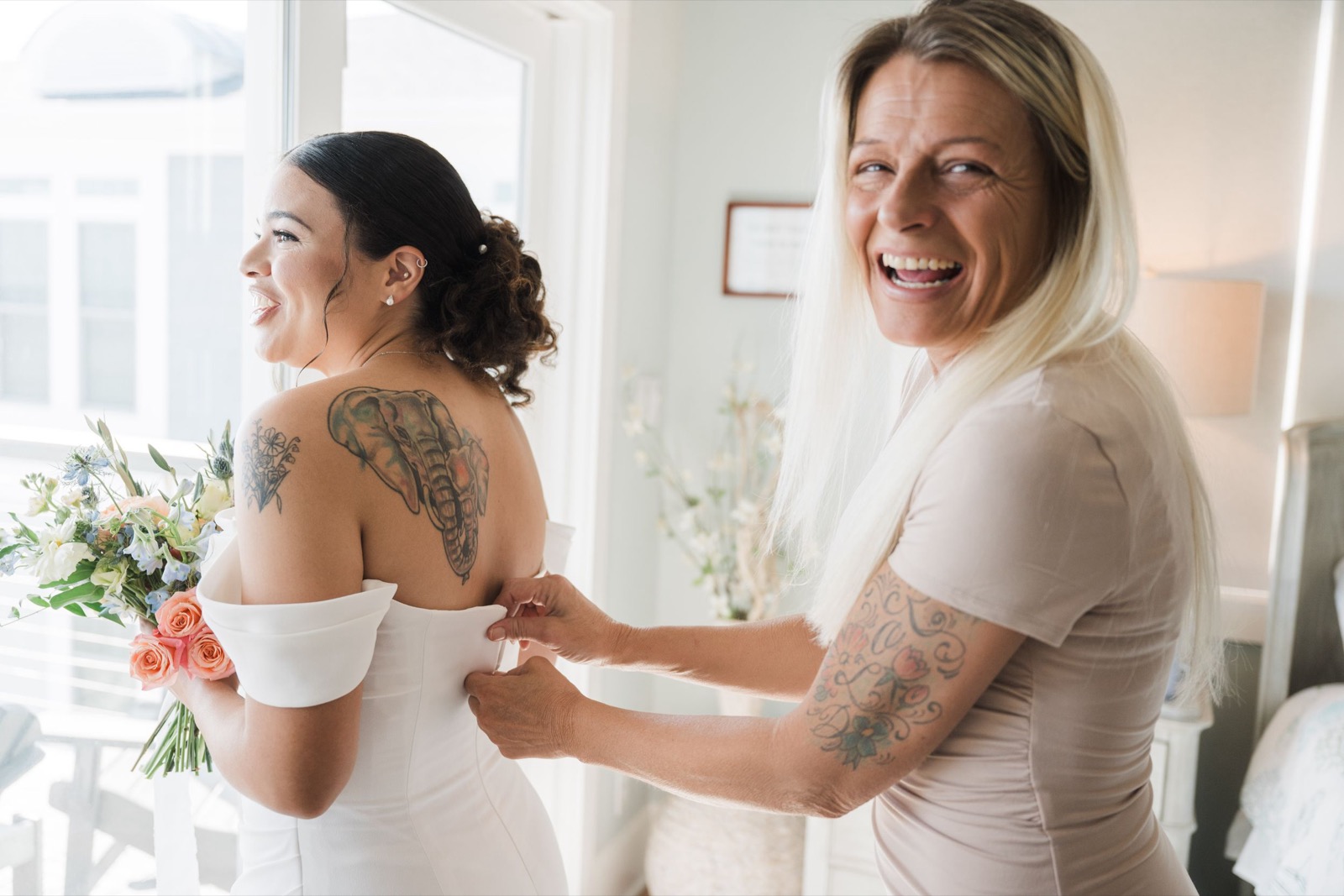 Beach Wedding In Oak Island + Beach House and Reception Photos — photograph 9