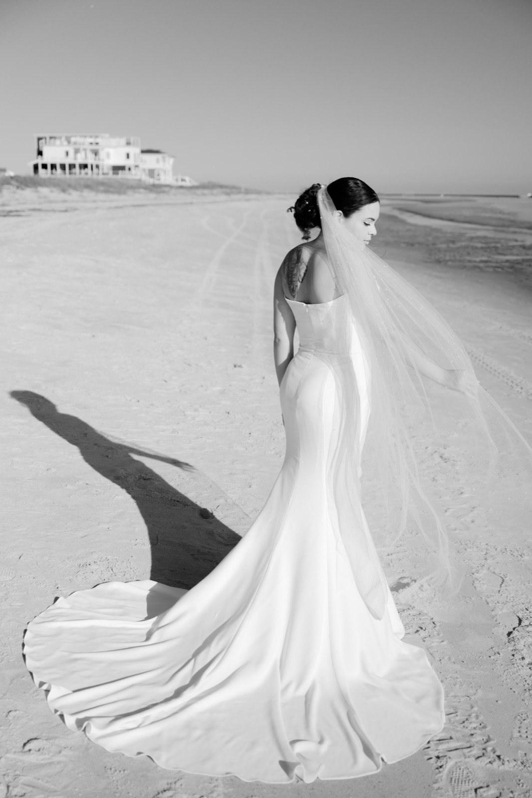 Beach Wedding In Oak Island + Beach House and Reception Photos — photograph 17