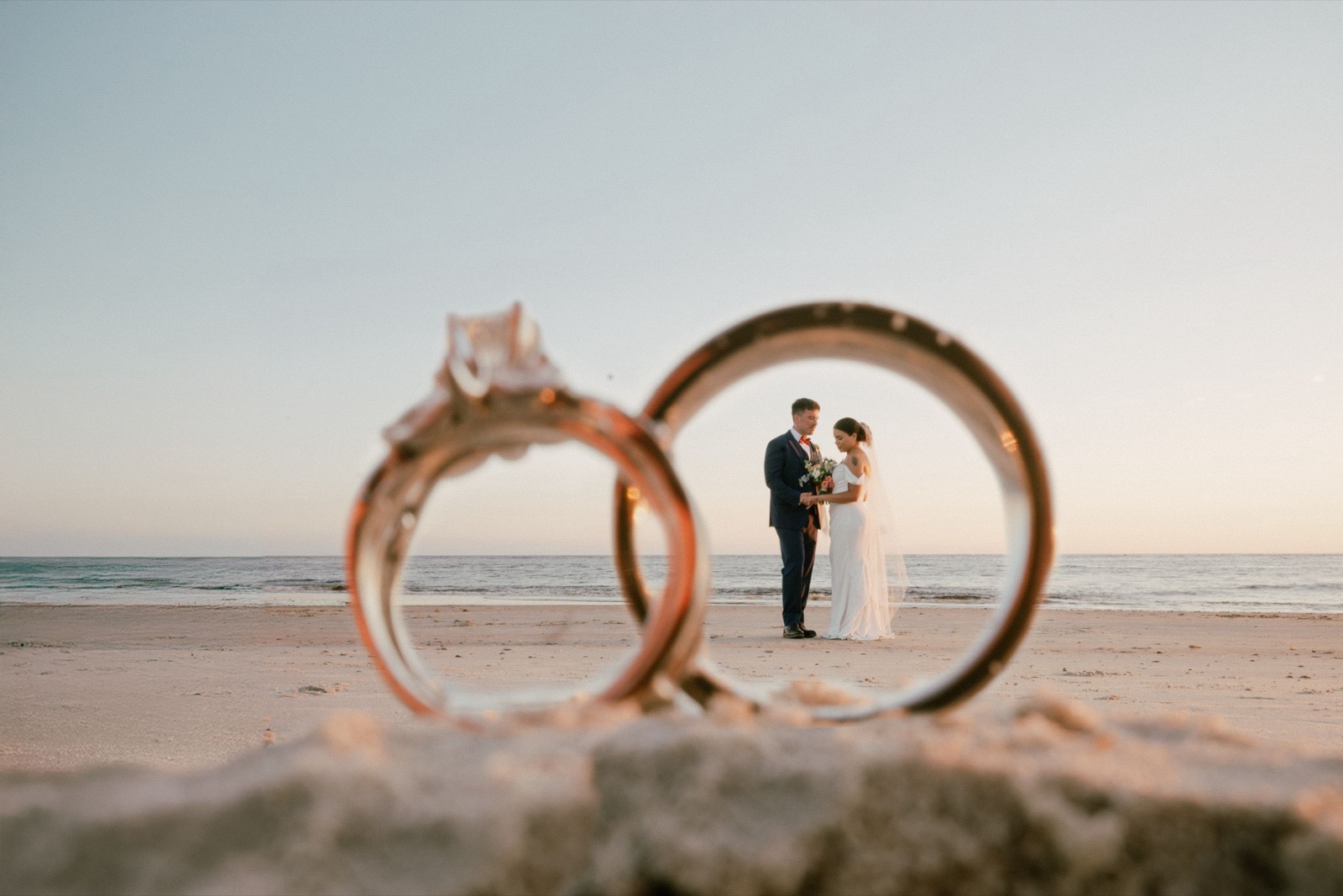 Beach Wedding In Oak Island + Beach House and Reception Photos — photograph 29