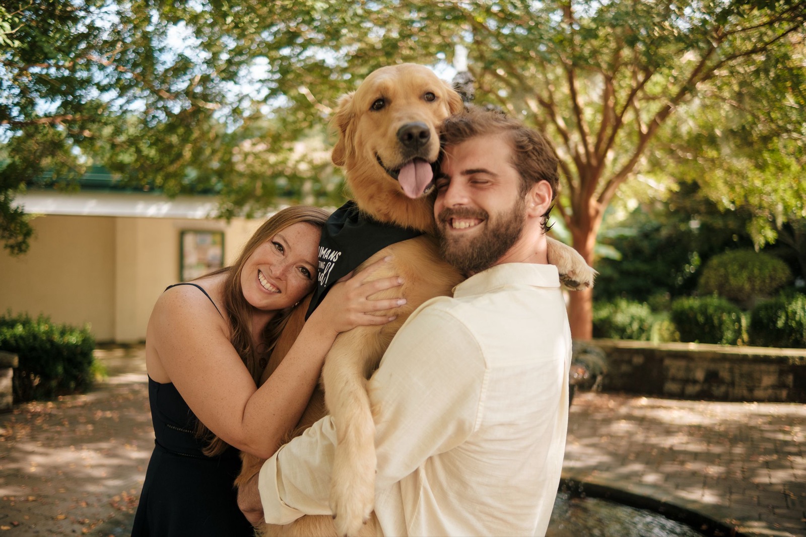 photographer captures couples getting engaged in New Hanover Arboretum | North Carolina wedding photographer