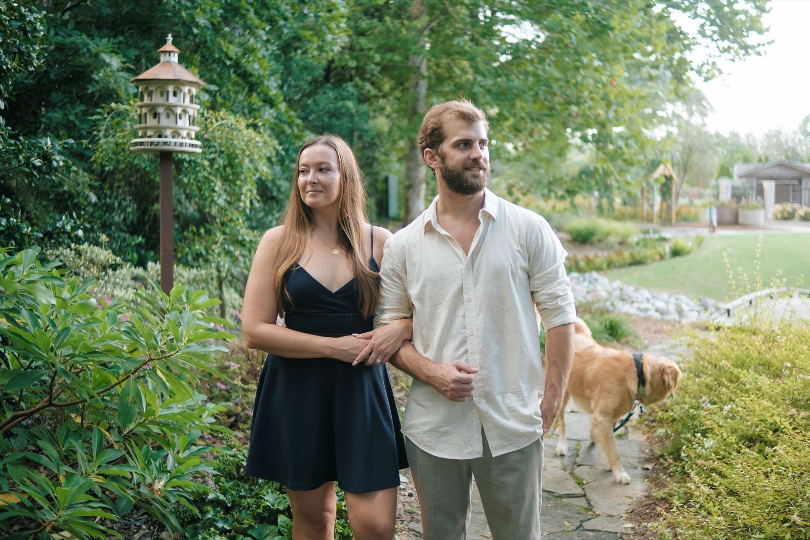 photographer captures couples getting engaged in New Hanover Arboretum | North Carolina wedding photographer