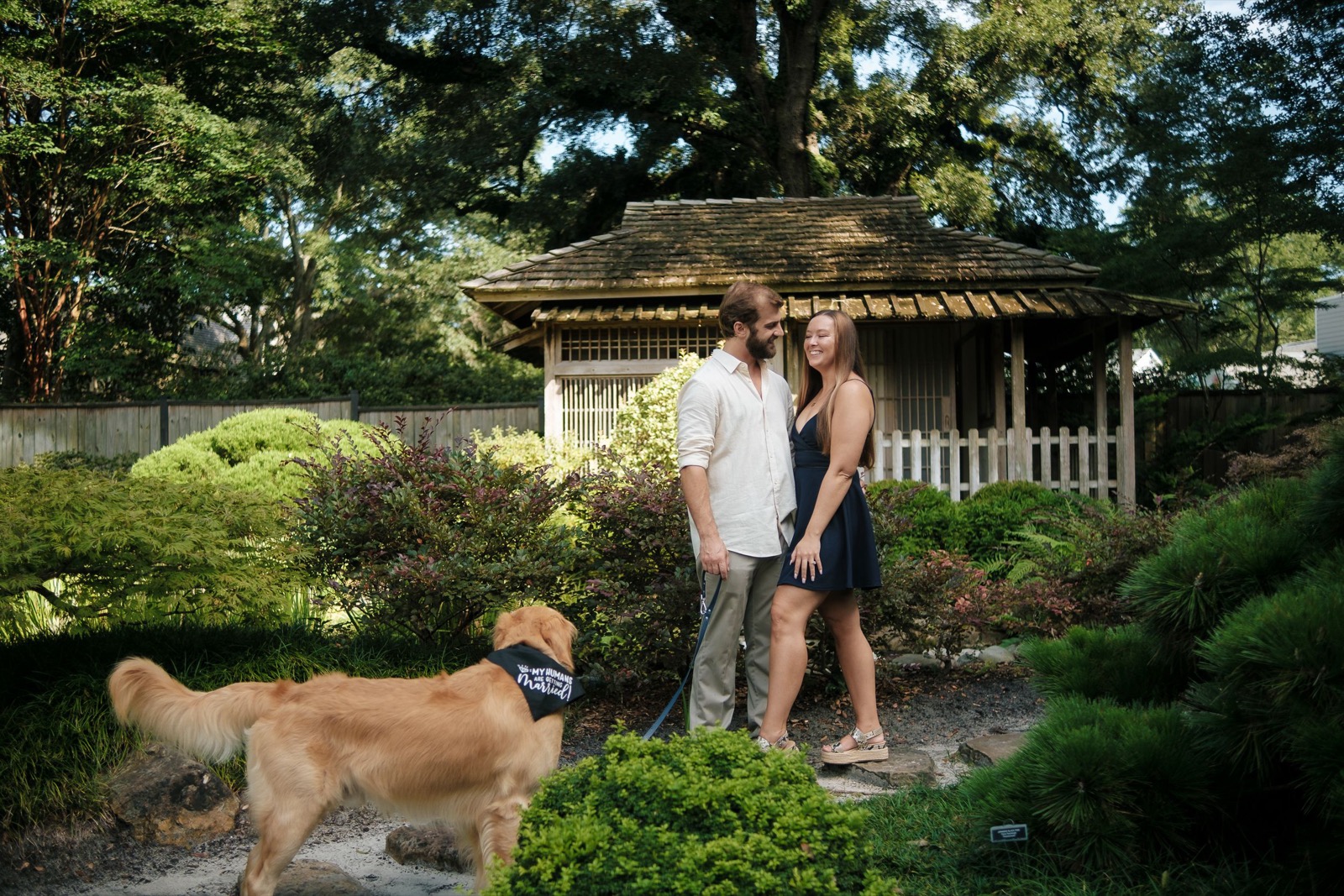 photographer captures couples getting engaged in New Hanover Arboretum | North Carolina wedding photographer