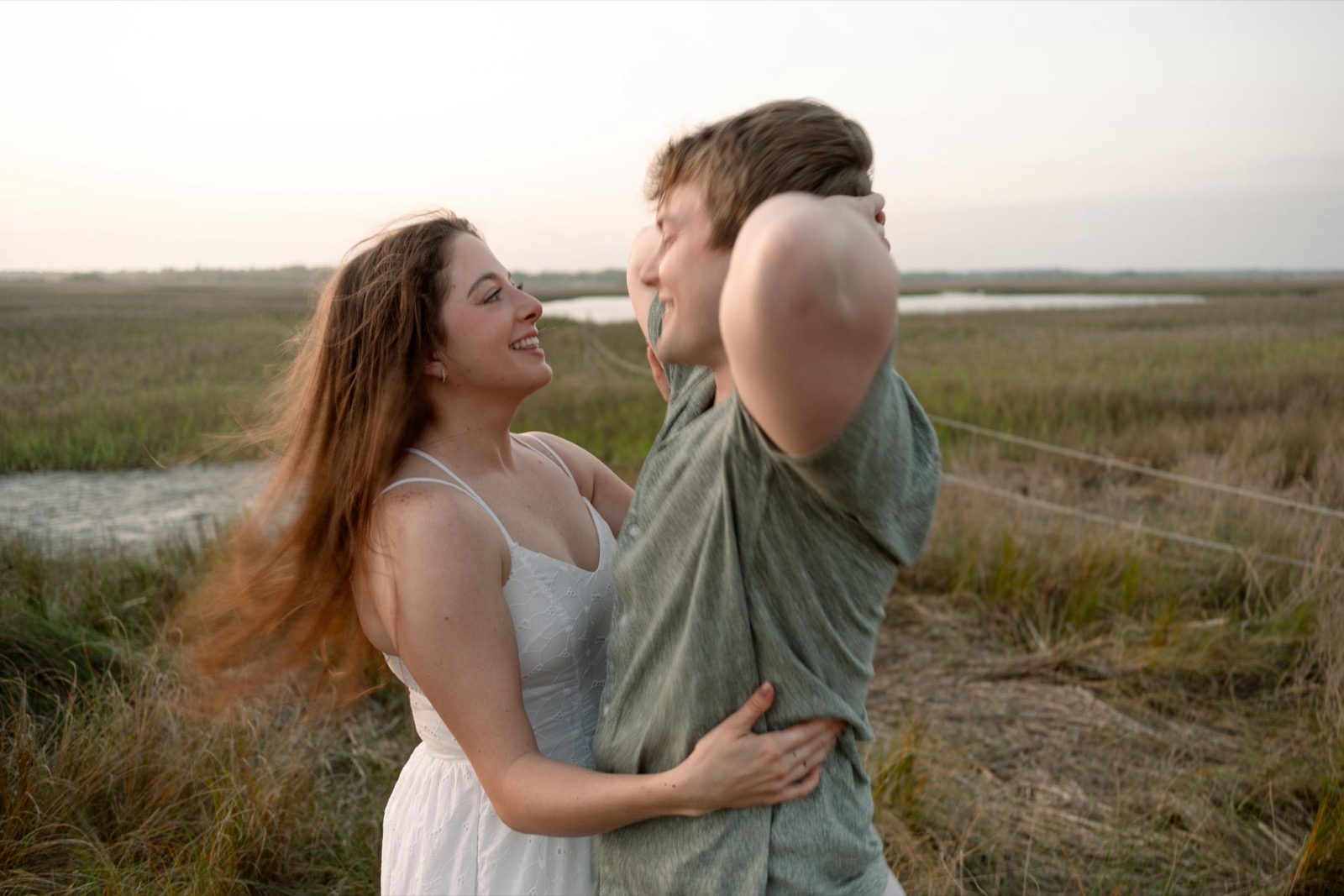 Field of Grass | Open space Engagement Session | Wilmington Engagement Photographer