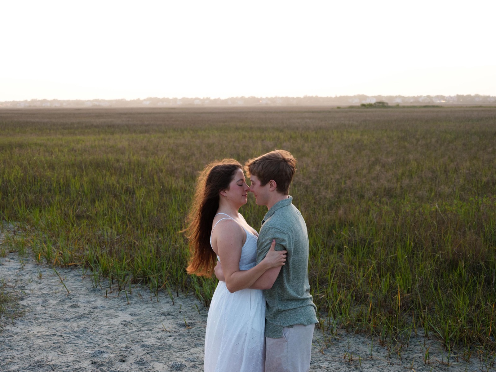 Field of Grass | Open space Engagement Session | Wilmington Engagement Photographer