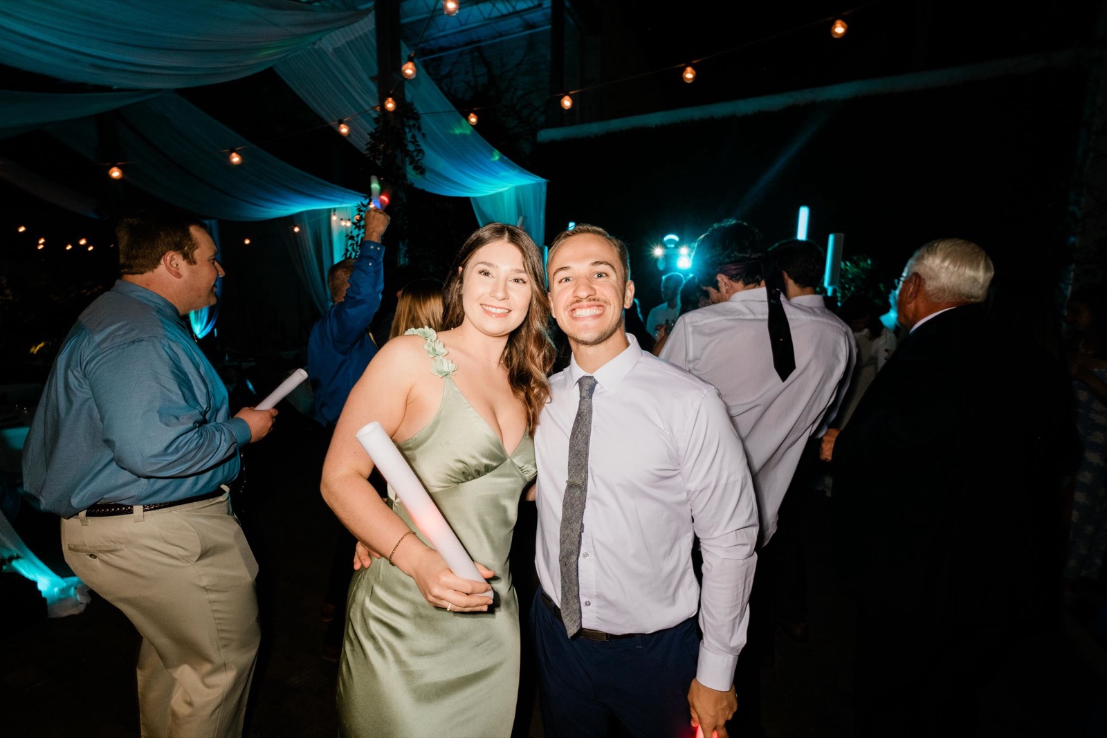 couples getting married at an outdoor wedding venue at the Atrium in Wilmington, NC