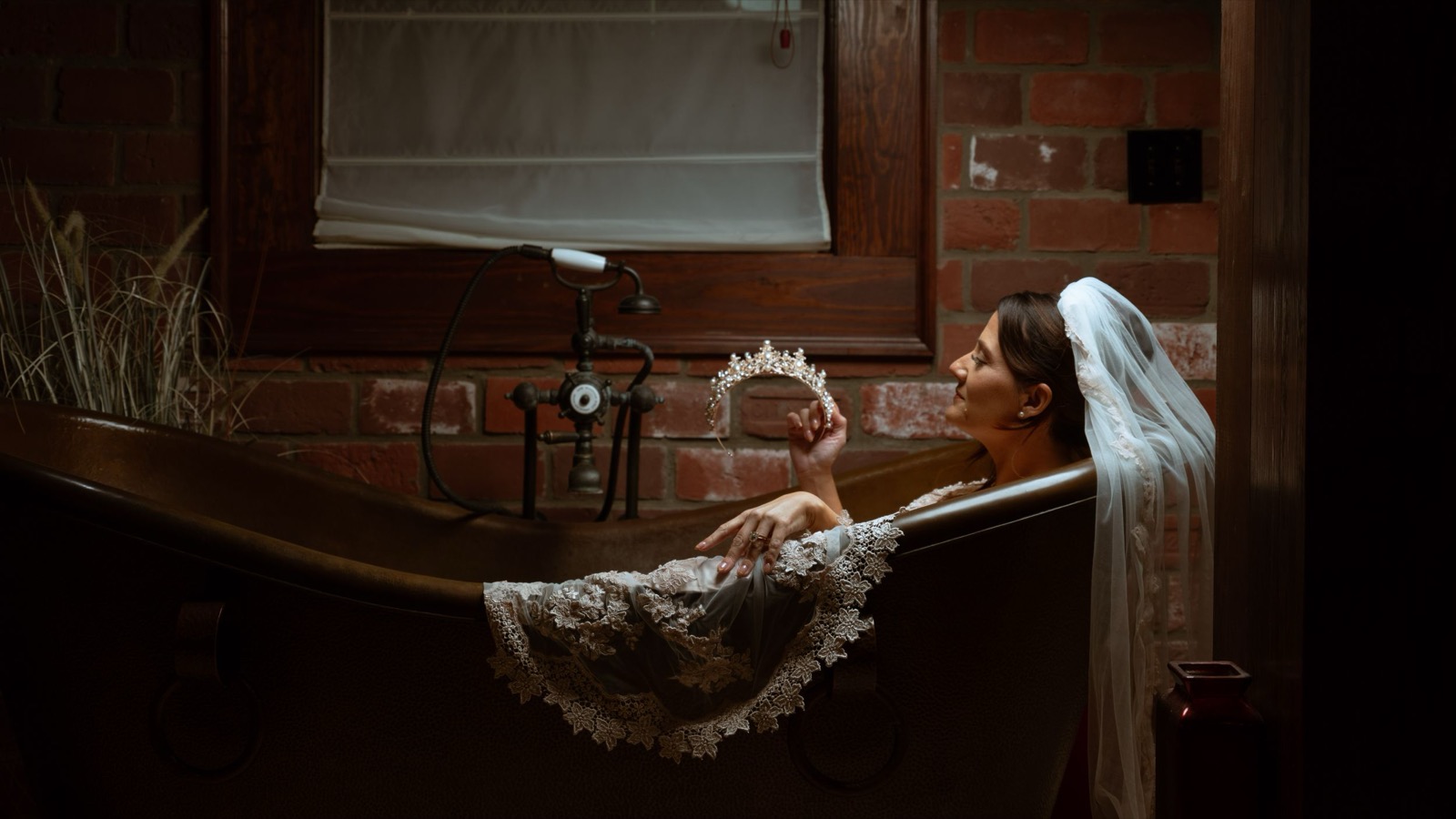 indoor bridal portrait at Champagne Manor - charlotte wedding photographer