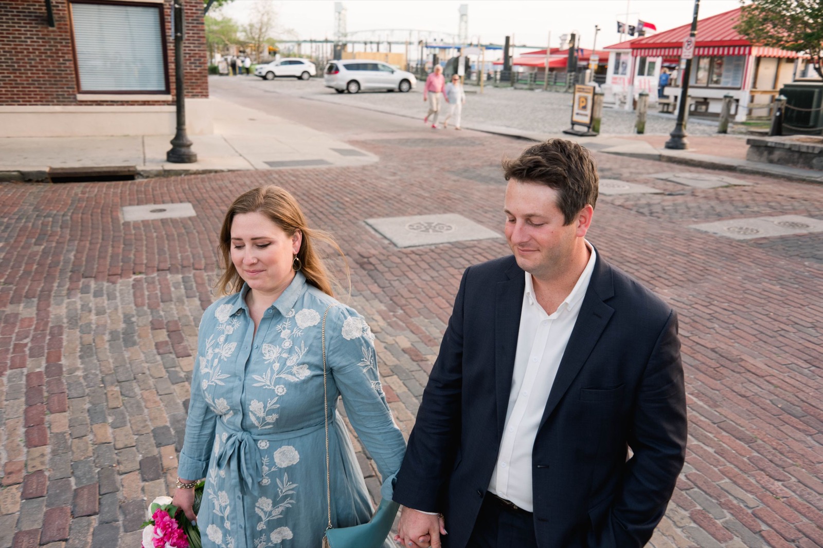 Paparazzi Style Engagement Photos in Wilmington | Wilmington Engagement Photographer