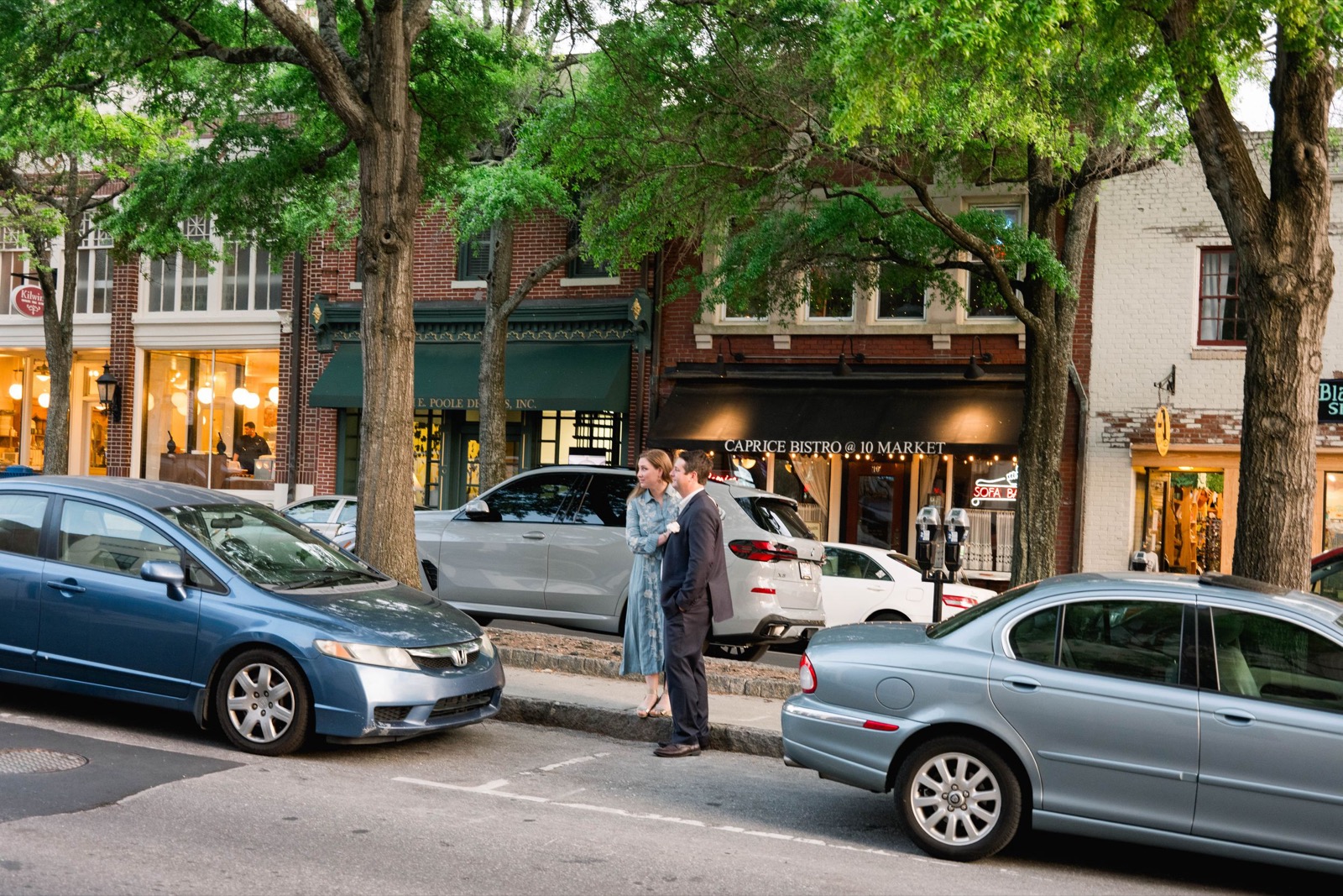 Paparazzi Style Engagement Photos in Wilmington | Wilmington Engagement Photographer