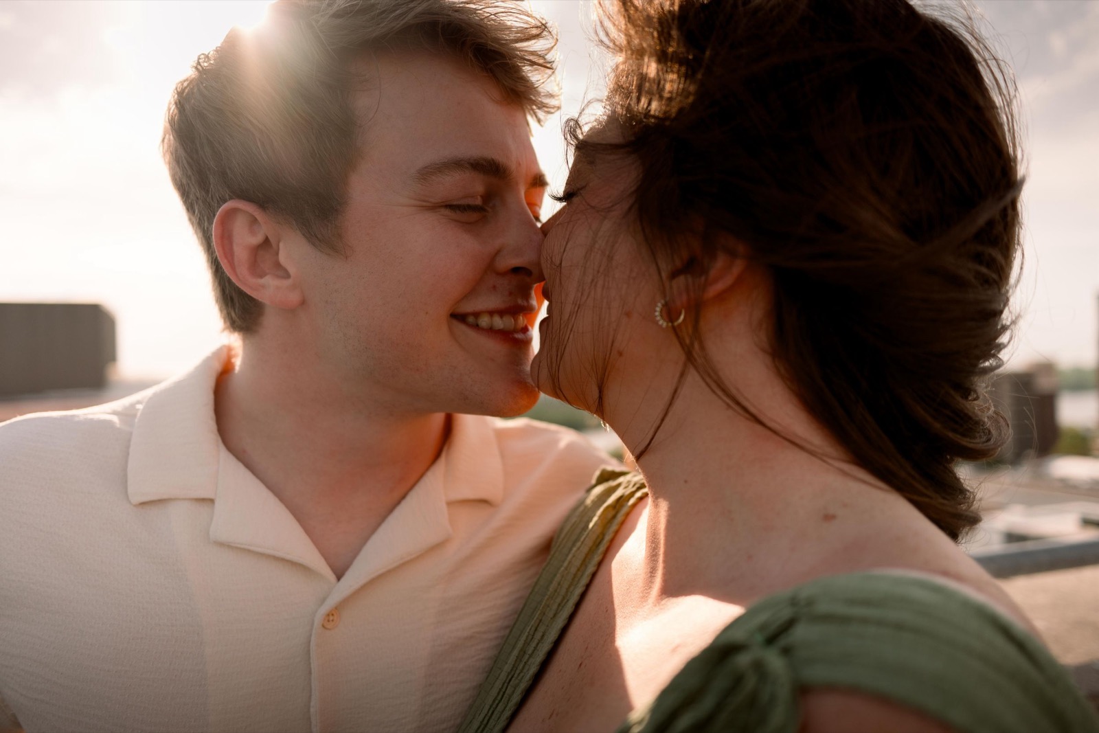 Rooftop + Beach Engagement Session | Wilmington Wedding Photographer