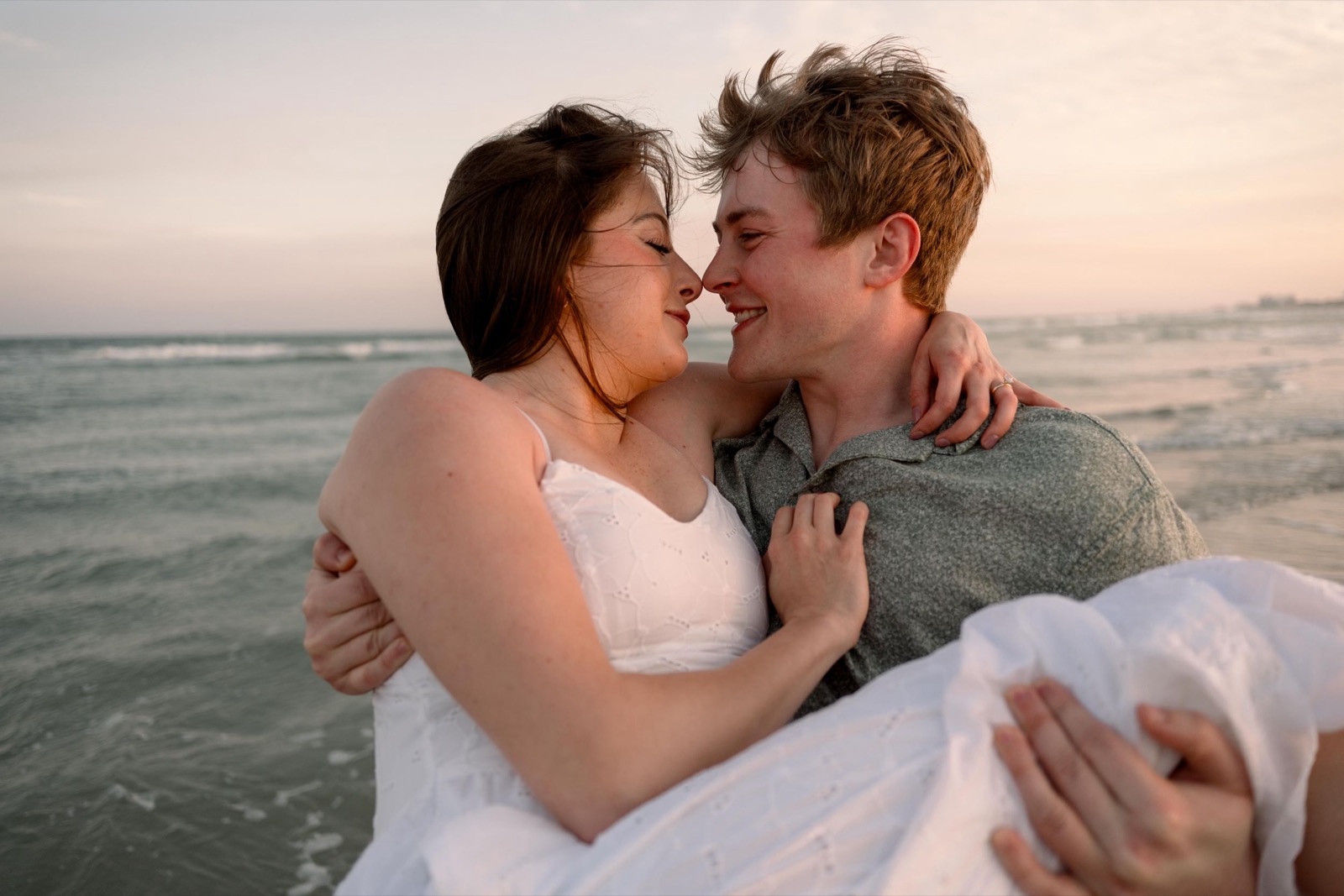 Rooftop + Beach Engagement Session | Wilmington Wedding Photographer