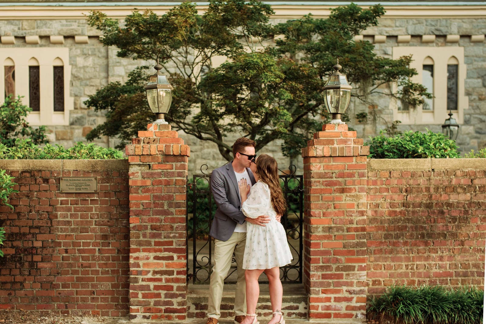 Shelbi and Shane's Engagement Session in St. James Episcopal Church | Wilmington, NC