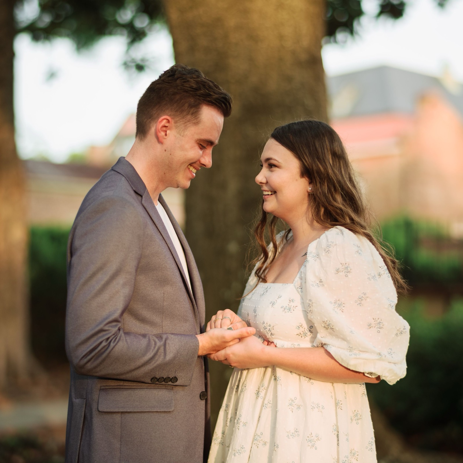 Shelbi and Shane's Engagement Session in St. James Episcopal Church | Wilmington, NC