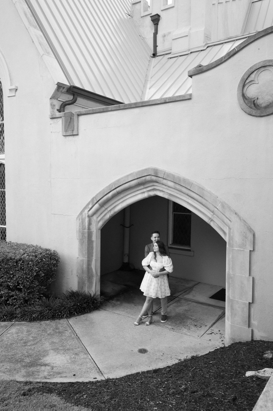 Shelbi and Shane's Engagement Session in St. James Episcopal Church | Wilmington, NC