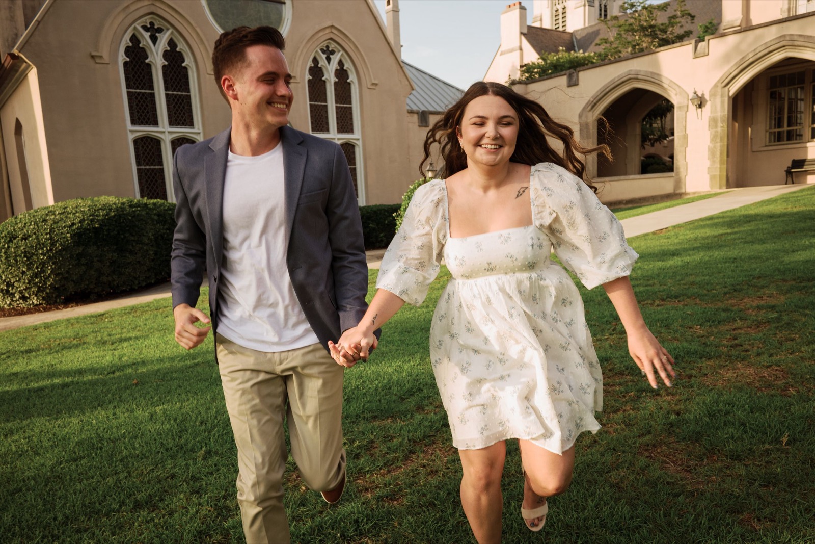 Shelbi and Shane's Engagement Session in St. James Episcopal Church | Wilmington, NC