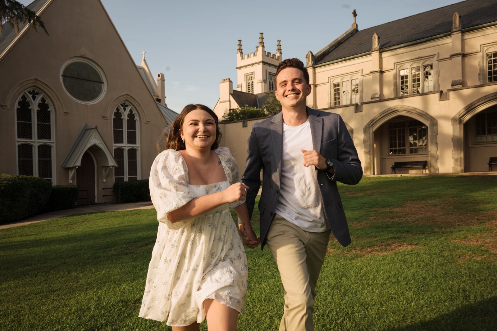 Shelbi and Shane's Engagement Session in St. James Episcopal Church | Wilmington, NC