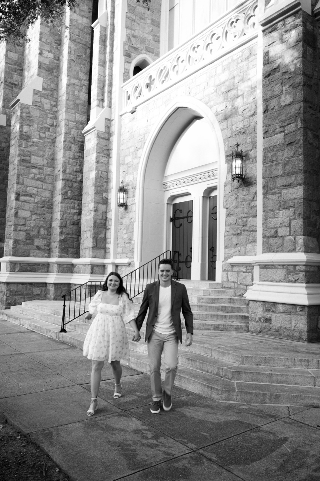 Shelbi and Shane's Engagement Session in St. James Episcopal Church | Wilmington, NC