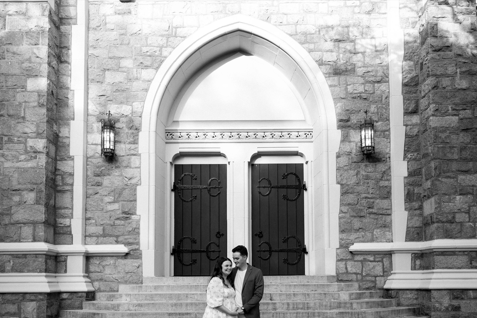 Shelbi and Shane's Engagement Session in St. James Episcopal Church | Wilmington, NC