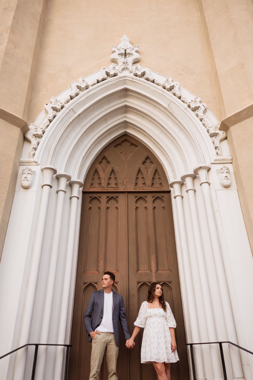 Shelbi and Shane's Engagement Session in St. James Episcopal Church | Wilmington, NC