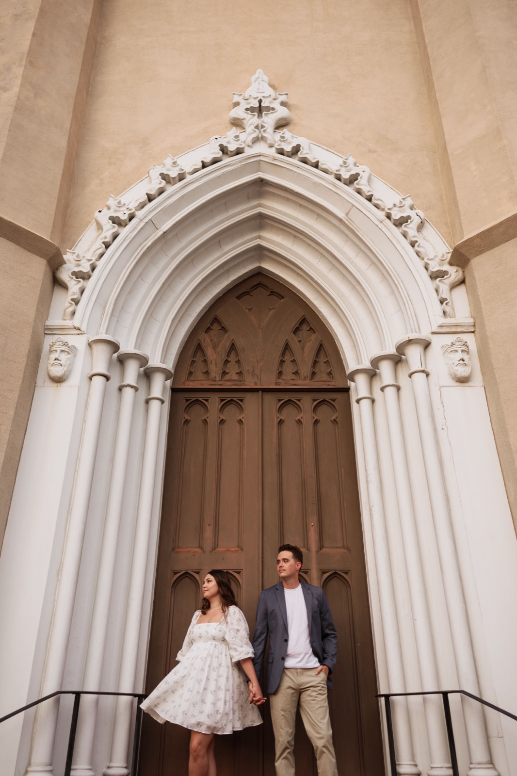 Shelbi and Shane's Engagement Session in St. James Episcopal Church | Wilmington, NC