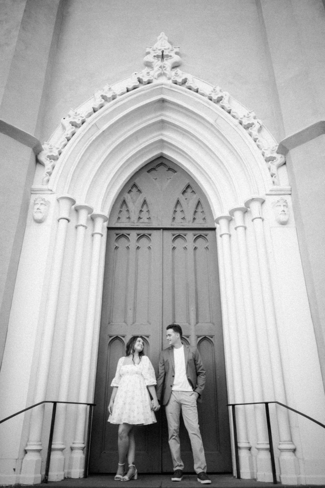 Shelbi and Shane's Engagement Session in St. James Episcopal Church | Wilmington, NC