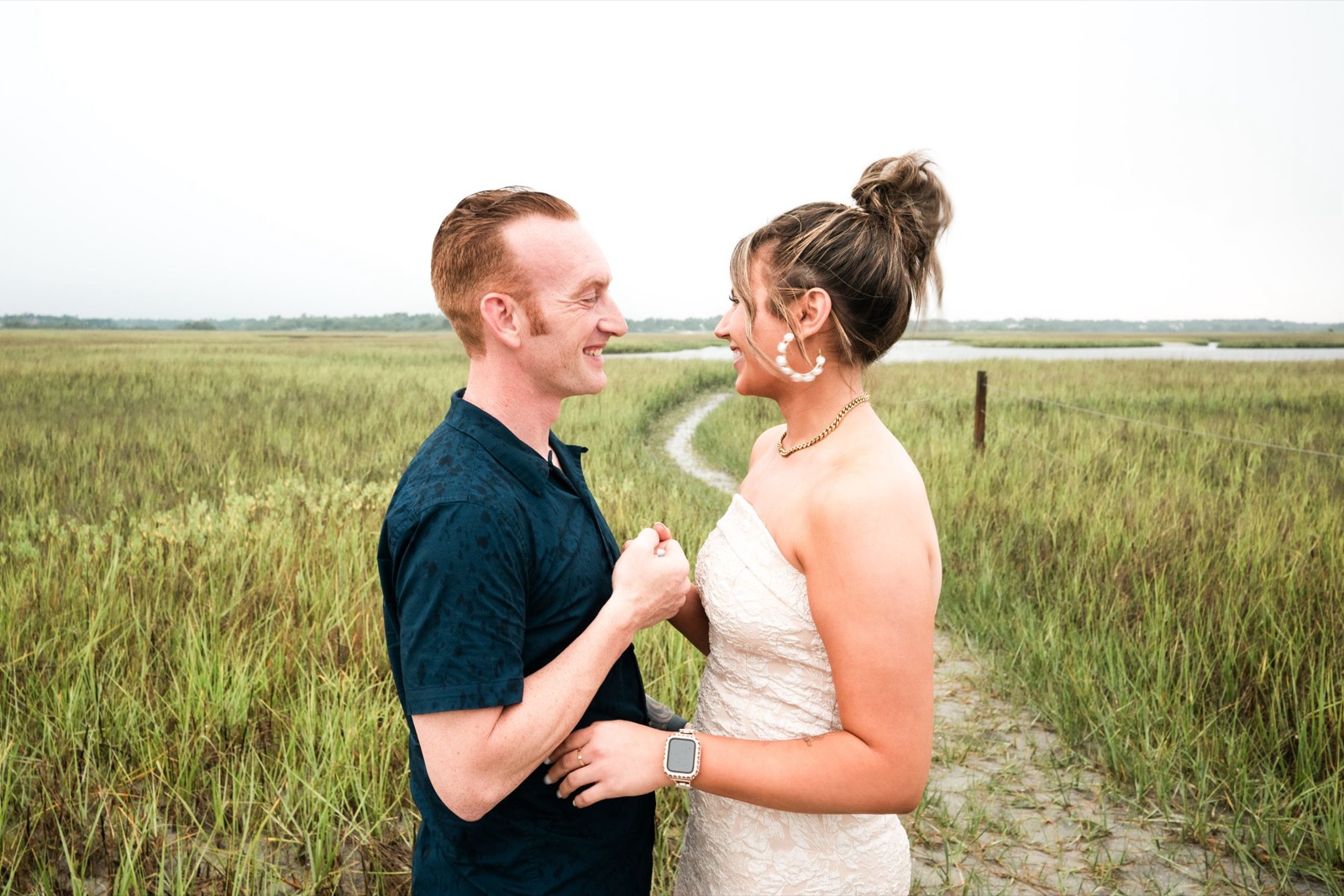 Surprise Proposal on the Beach while raining