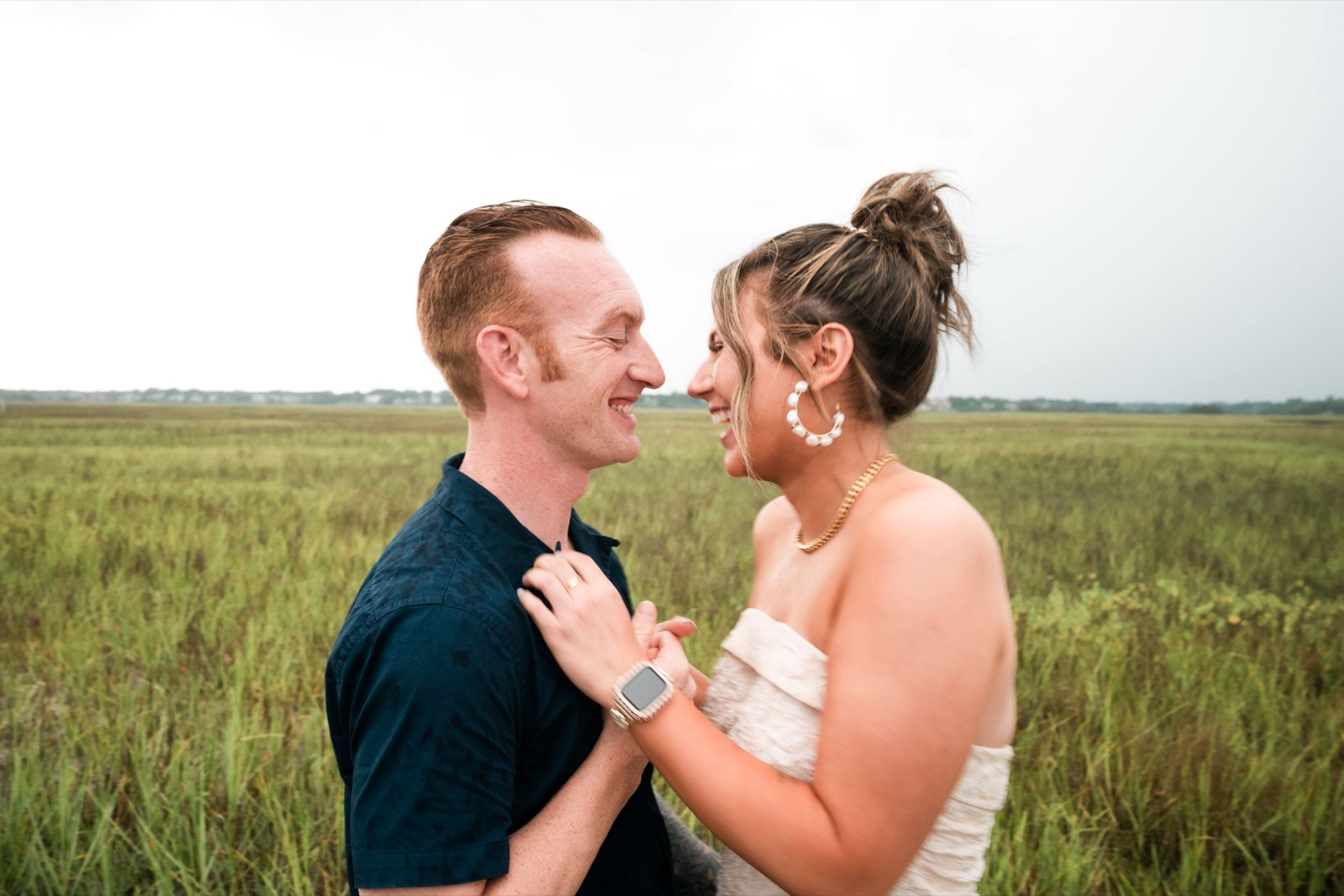 Surprise Proposal on the Beach while raining