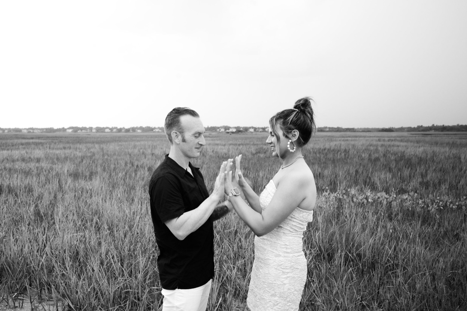 Surprise Proposal on the Beach while raining