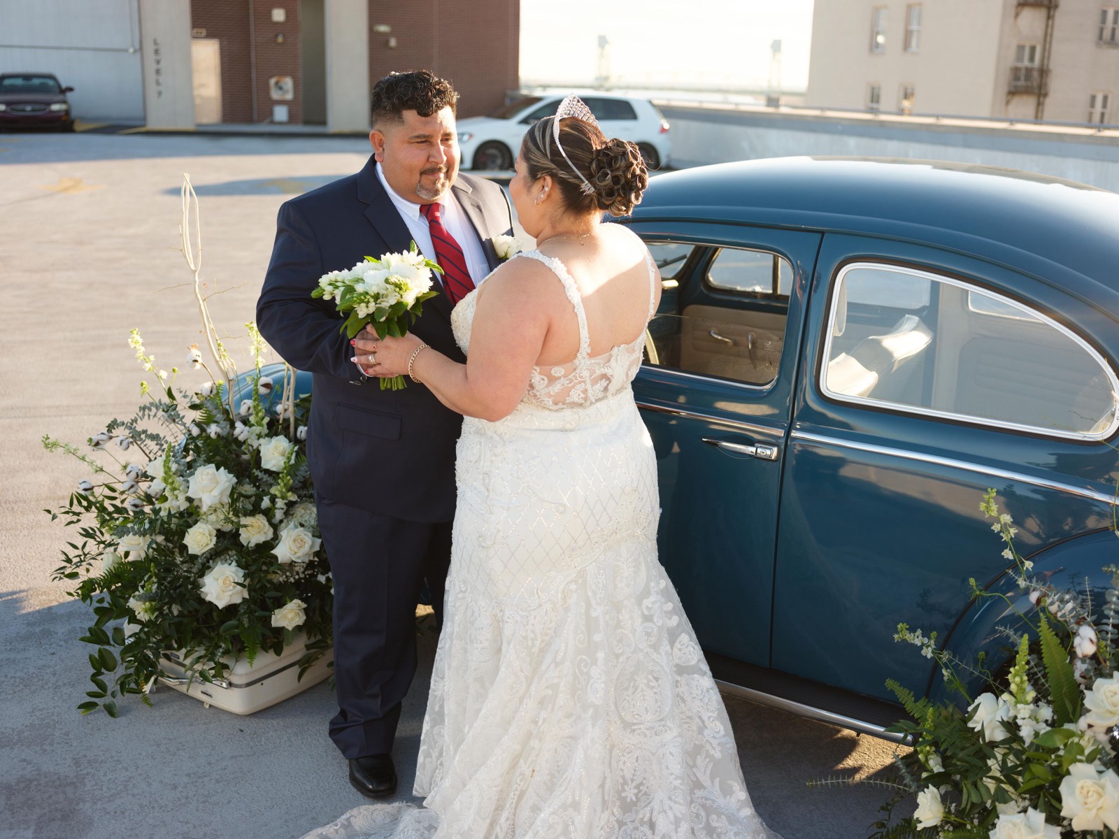 Vintage Rooftop Engagement Session