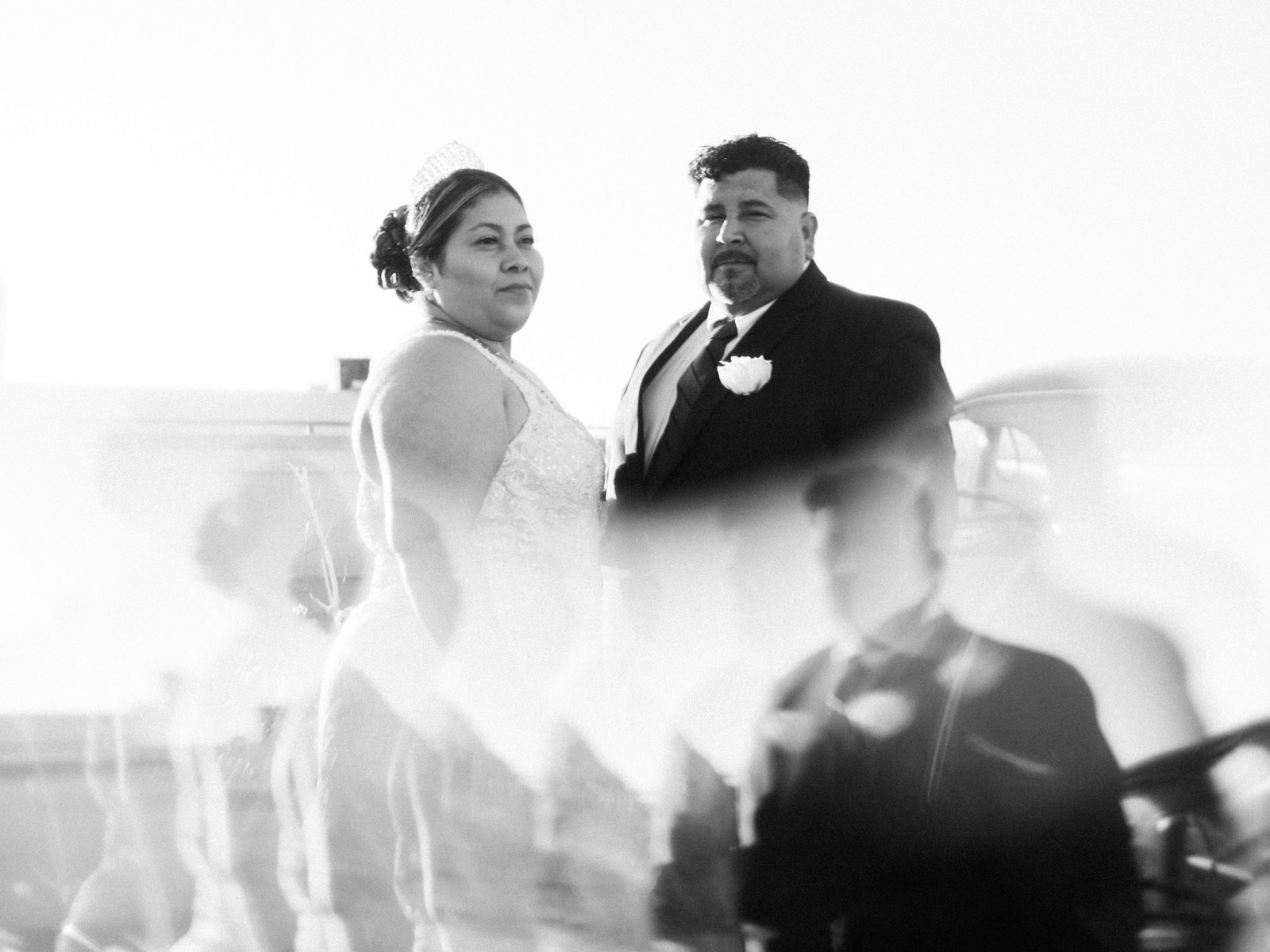 Vintage Rooftop Engagement Session