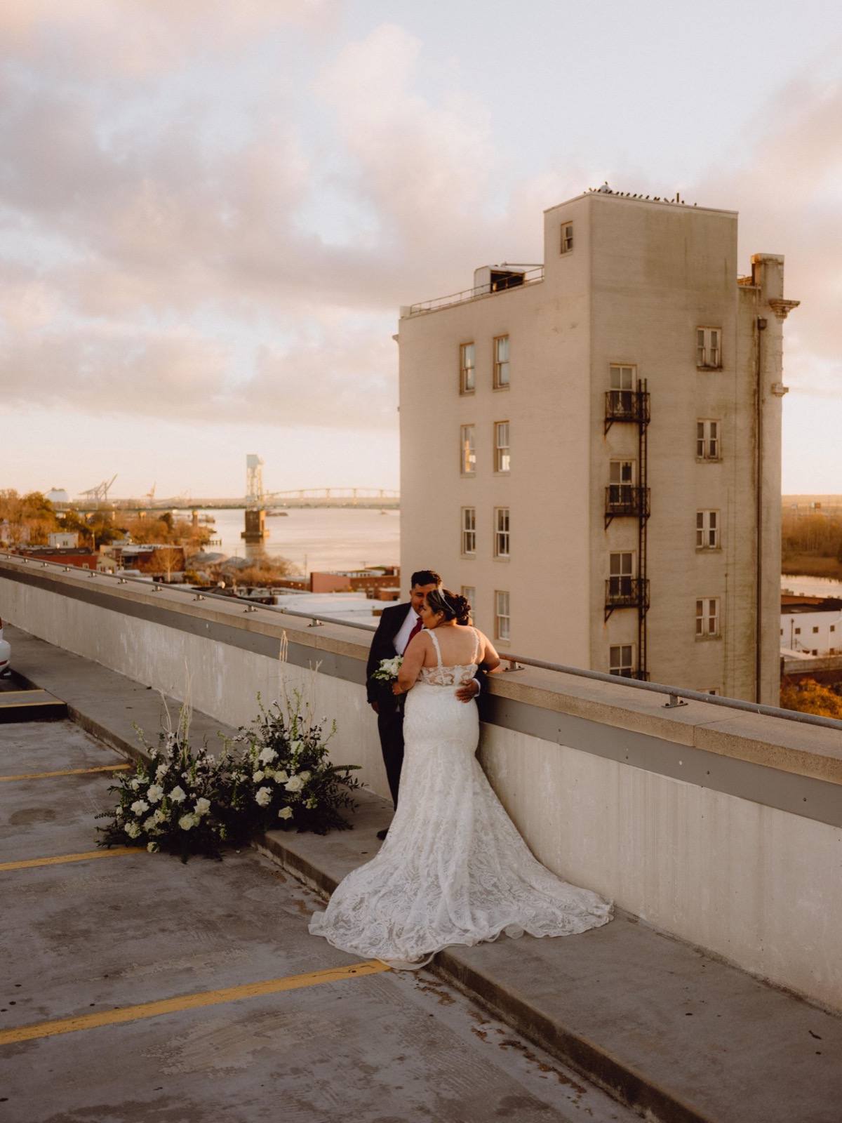 Vintage Rooftop Engagement Session