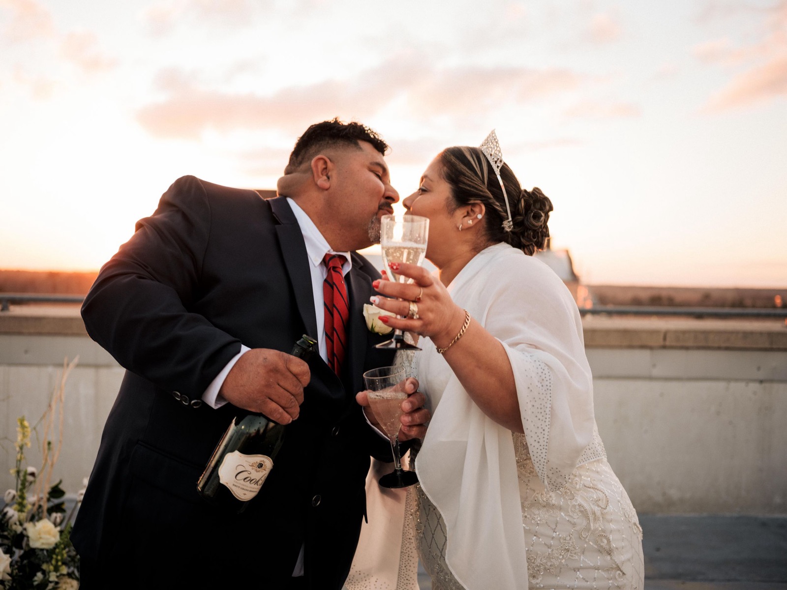 Vintage Rooftop Engagement Session